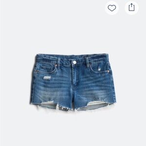 Denim Blue Distressed Women's Shorts